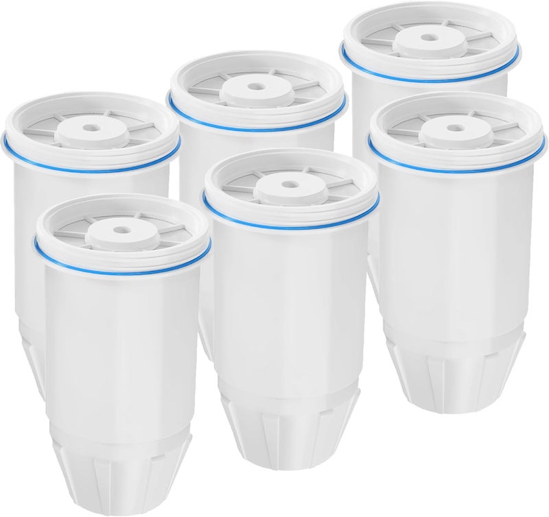 Cobectal Water Filter Replacement for zero Pitchers and Dispenser,fit for ZR-001 ZR-004 ZP-006 ZR-017 ZS-008 Filters, Multi-Stage Filter System Reduce Lead, Chromium, PFOA/PFOS and TDS, 6pack,by - Image 1